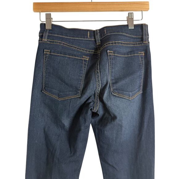 Free People Retro Bell Bottom Flare Leg Mid Rise Denim Blue Jeans Size 26 - Picture 6 of 8